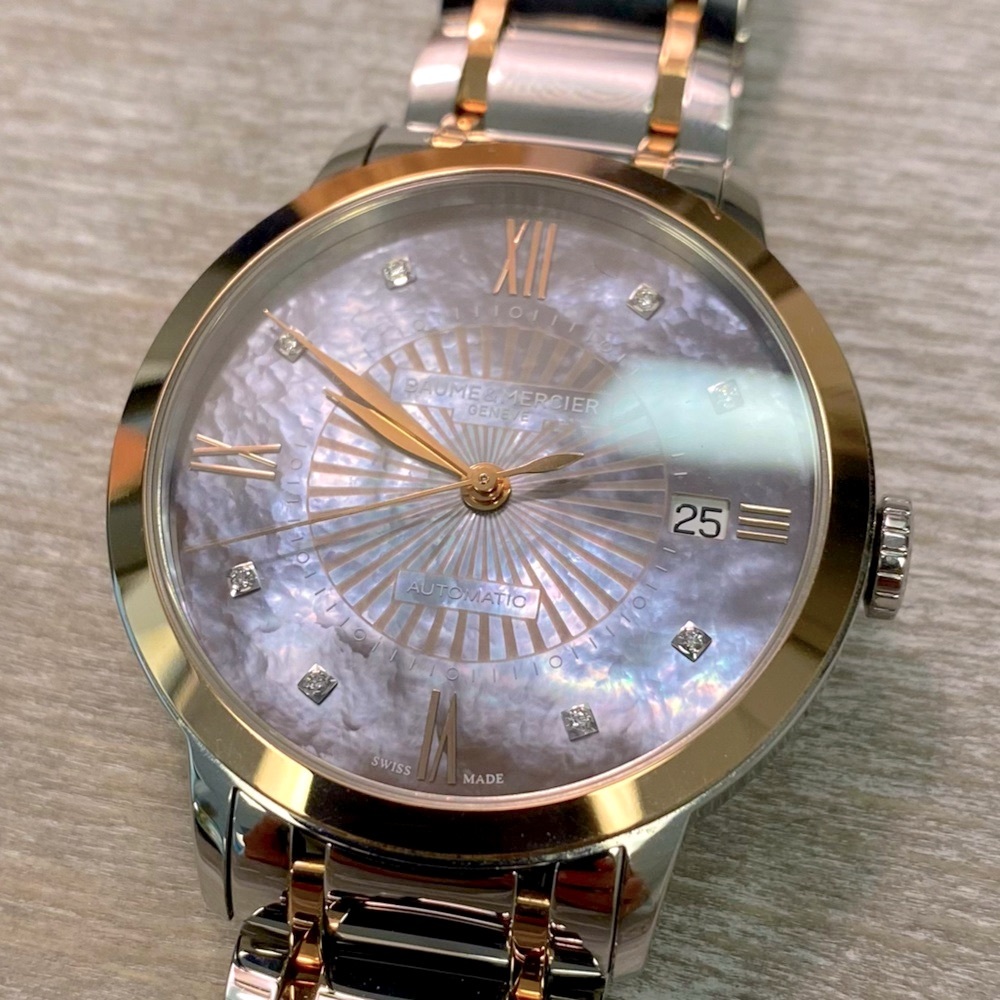 Baume et Mercier CLASSIMA Limited Edition Diamond & MOP Automatic Watch EUC